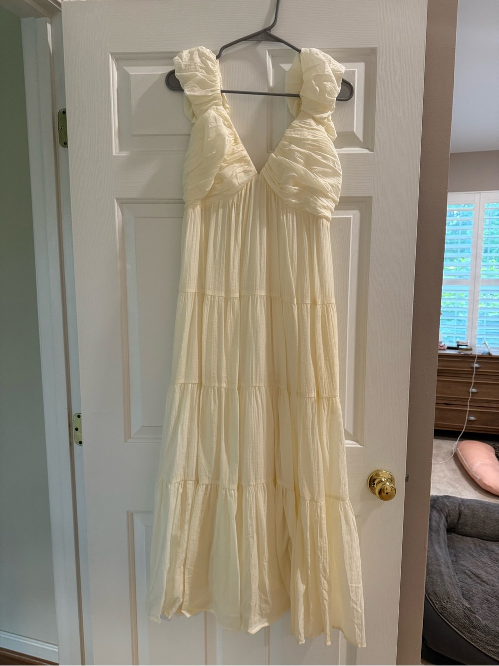 Ivory Tiered Maxi Dress